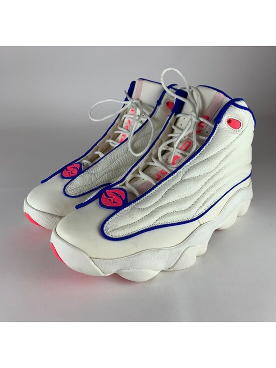 Nike Air Jordan Strong Racer White Pink Blue Basketball Shoes Mens 11 407285-125 main image 4